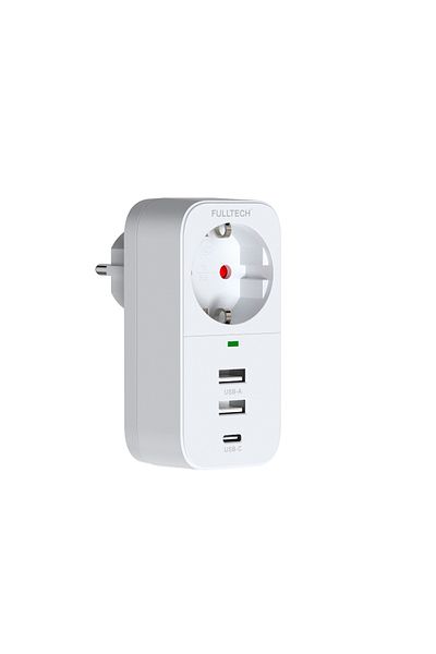 MATECHNO 2.4A Output 2xUSB 1xType-C Single Socket