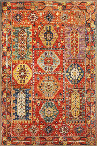 Rugs Modern Halı Geleneksel Halı Kırmızı Renk Desenli Dokuma Taban Halı 4136