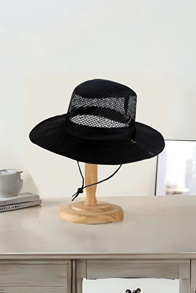 Genel Markalar Yazlık Katlanabilir Bağlamalı Fileli Balıkçı Avcı Safari Fötr Fötür Şapka