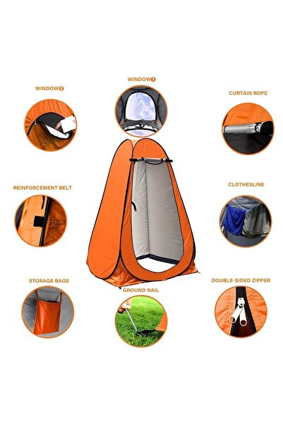 XTRIKE ME Kamp Alanı Otomatik Duş Giyinme Wc Çadırı Fotoğrafcı Prova Kabini Ç...