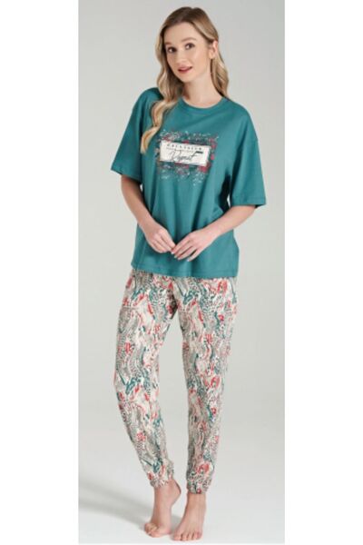 Pijadore Nova sezonska Pamuk komadna ženska pidžama sa kratkim rukavima set V11