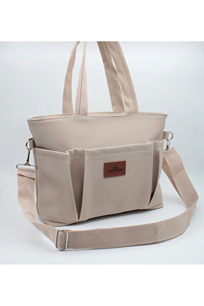 Nuriye demir Kadın Yeni model Kanvas kumaş Ön cepli Tote Bag Çanta