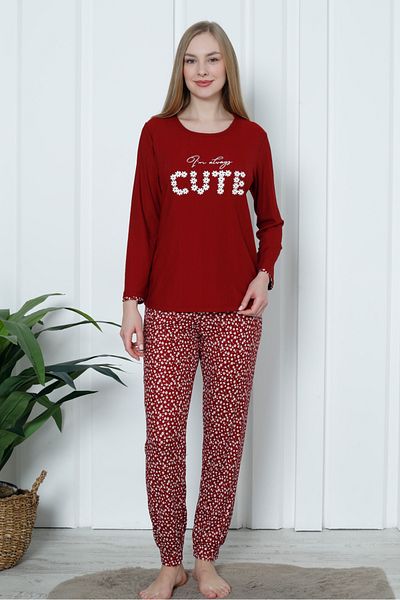 Wordex Set de pijamale cu mâneci lungi Mr 1300 Pegasus Lycra, sezonieră, florală de vară