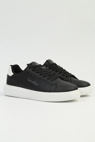 Benetton ®| IMPORTED Women's Black White Sports Shoes BNI-10266