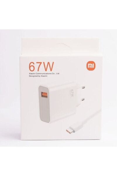 Xiaomi 67 Watt  Turbo Şarj Aleti Cihazı Redmi Mi 6a Type-c Data Kablo + Myd-12-eh