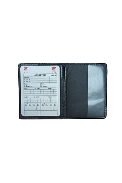 K18moda Rule 18 Referee Wallet, Fifa Printed Thick Yellow Red Card (Written with Pencil, Erasable)