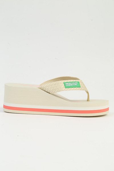 Benetton ®| IMPORTED Women's Beige Slippers BNI-10218