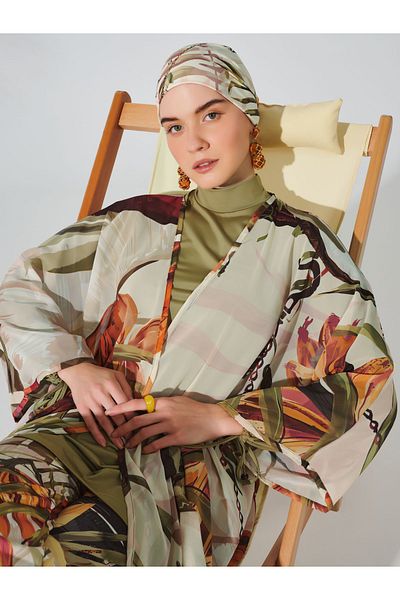 ALFASA Natural Patterned Pareo
