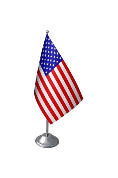 Bayrak AMERİKA TEKLİ MASA BAYRAĞI SETİ