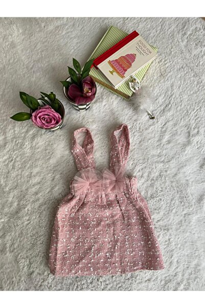 Muse Baby Pembe Tüvit Kumaş Salopet