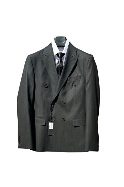 SÜVARİ PREMİUM SVR SİYAH DESENLİ KRUVAZE TAKIM ELBİSE