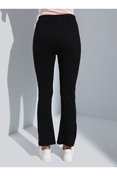 Benin Elastic Relaxed Cut Trousers - Black - Benin