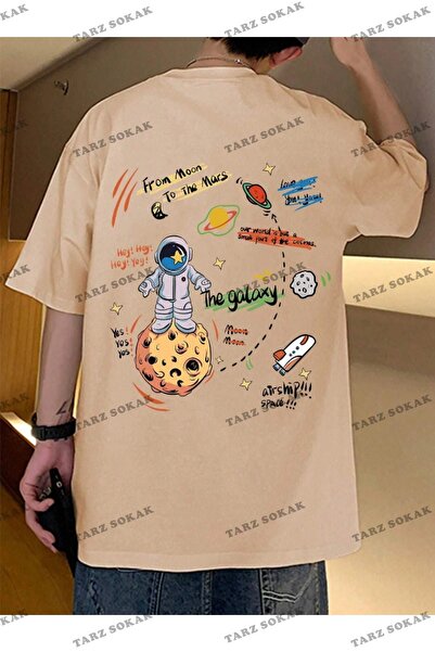 Tarzsokak Unisex Žene/Muškarci GALAKSIJA Šareni Prilagođeni Štampano Oversize...