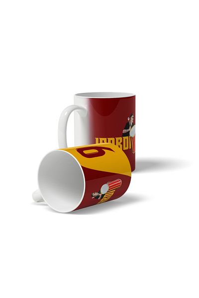 OFFSIDE Yellow Red Mauro Drum Detail Designed Digital Drawing Fan Printed Mug Cup Gift Mug