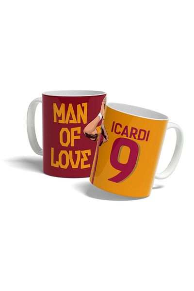 OFFSIDE Yellow Red Mauro Man of Love Designed Fan Printed Mug Cup Gift Mug