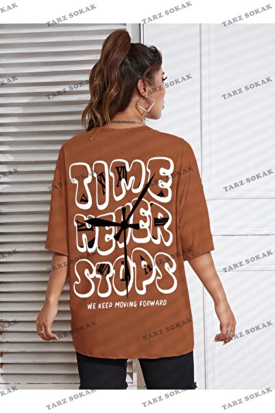 Tarzsokak Unisex Femei/Bărbați Time Never Stops Colorat, imprimat personaliza...