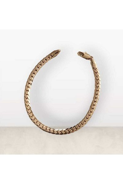 Bujiteri Chain Model Steel Scrunch Bracelet