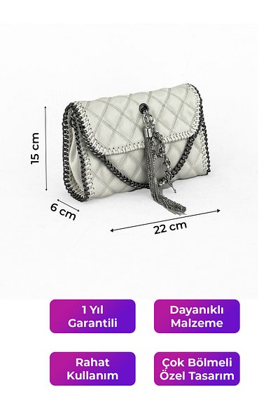 louisiana polo Geantă de damă Kriste Bell cu curea încrucișată albă 26315