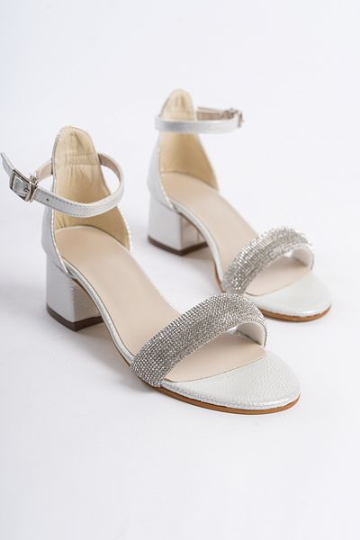 owwox club Owwox Kids; Girl's, Mother of Pearl Vakko, Non-Defunct Stone Detailed Shoes