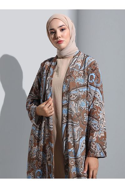 Refka بدلة مزدوجة منقوشة بالزهور من Ferace و فستان مستقيم - عاري - ريفكا