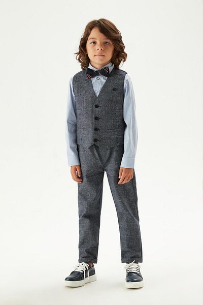Nebbati Boys' Patterned Trousers 23FW1NB3241