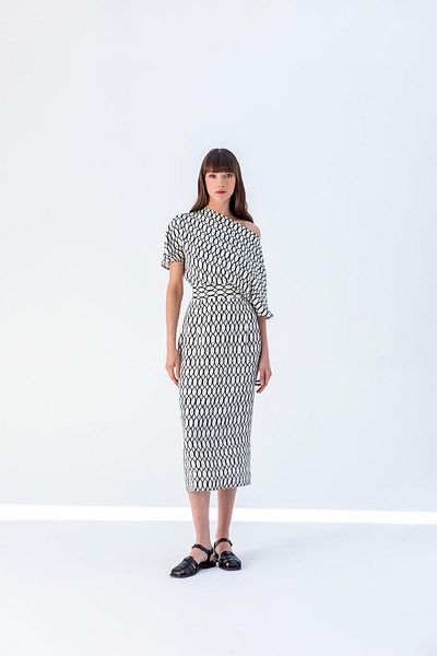 KAMEYA ΦΟΡΕΜΑ MIDI OFF SHOULDER 24S40413