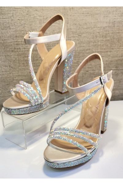 MONAROSA 250 Pantofi de rochie de seară cu platformă de piatră