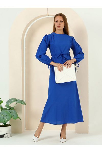 Bwest Μονόχρωμο Φόρεμα - Saks Blue - Bwest