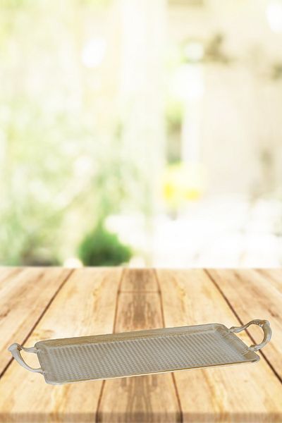 VENON Home Tray Alara with Handle Cream Yellow Patina Full 290 x 185 cm