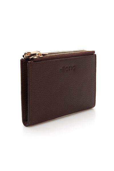 Hotiç Genuine Leather Brown Women's Wallet