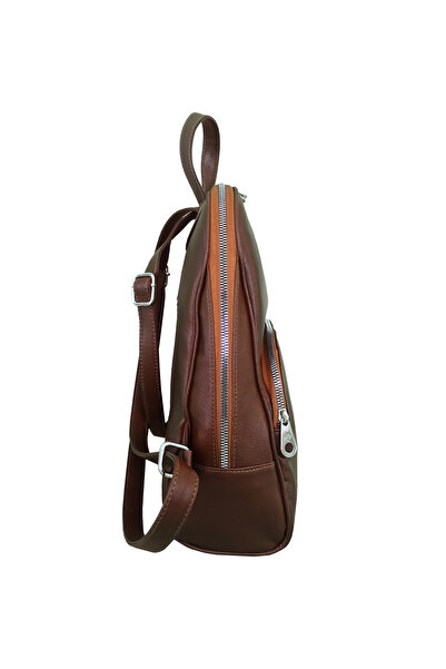 Bragii Γυναικείο σακίδιο πλάτης με τρία διαμερίσματα κατάλληλο για καθημερινή χρήση καφέ