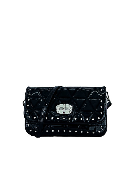 louisiana polo Geanta de dama Kriste Bell Piele Lacuita Neagra 26410