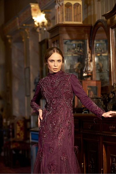 Prive Fish Evening Dress 7013