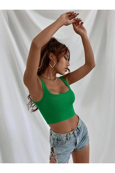 BENROMA Γυναικεία Strappy Crop Μπλούζα