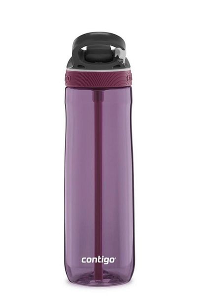 Contigo Ashland Train Single Hand Bass Water Bottle with Inner Lid 720ml 2191382   - Purple
