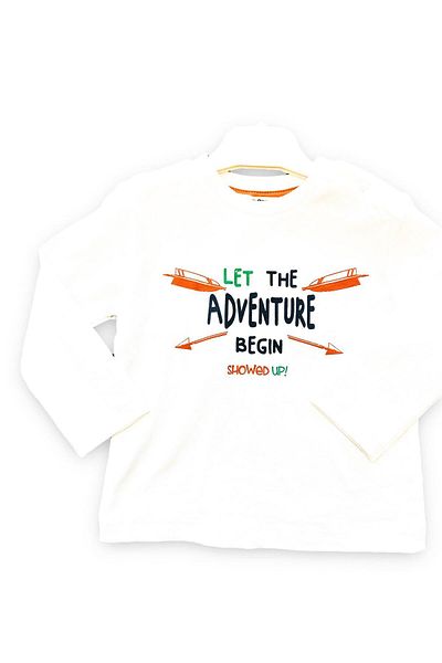 Çikoby Baby Boy Adventure Printed Cotton Blouse