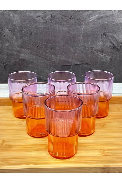 YzHome Set of 6 Crystal Glass Colored Soft Drink Water Glass Pinterest Origami Model Cup 200cc