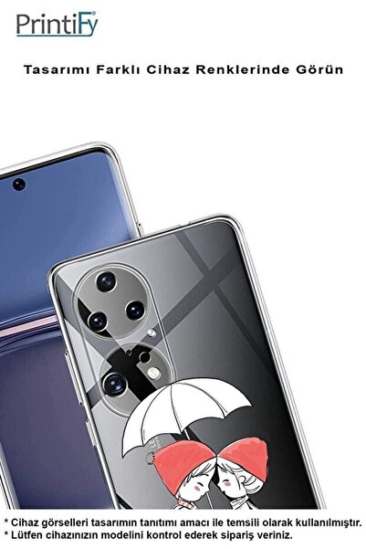 PrintiFy Tecno Pova 4 Uyumlu Kamera Korumalı Aşk Tasarımlı Şeffaf Silikon Kılıf