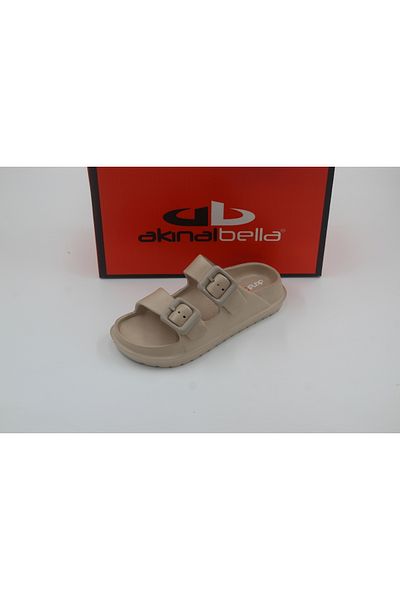 Honeysuitcase Akınal Bella Women's Double Buckle Platform Sole Eva Summer Slippers