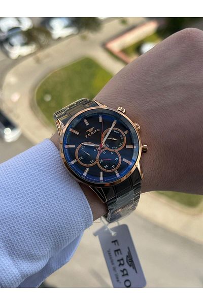 FERRO Inner Functions Active Chronograph 30 m Waterproof Men's Wrist Watch xf001