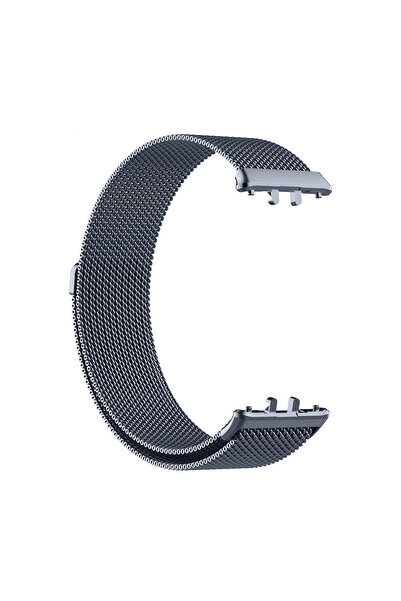 Rivor Samsung Galaxy Fit 3 Uyumlu Kayış Paslanmaz Metal Tel Örgü Hasır Kordon