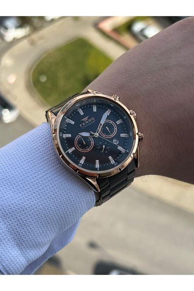 FERRO Inner Functions Active Chronograph 30 Mt Waterproof Men's Wrist Watch xf001