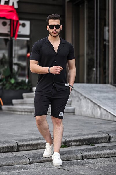 Minharir Basic Men's Shirt Shorts Set DSGN