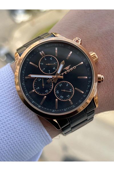 FERRO Inner Functions Active Chronograph 30 Mt Waterproof Men's Wrist Watch xf005