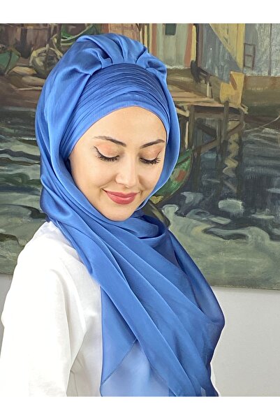 BUTİKAMBAR Topkapı Çapraz Drapeli Fransız Şifon  Hazır Şal