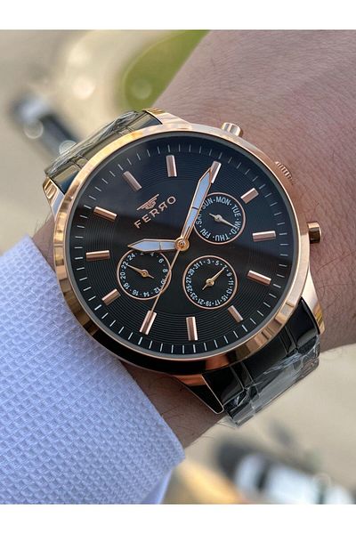 FERRO Inner Functions Active Chronograph 30 Mt Waterproof Men's Wrist Watch xf007