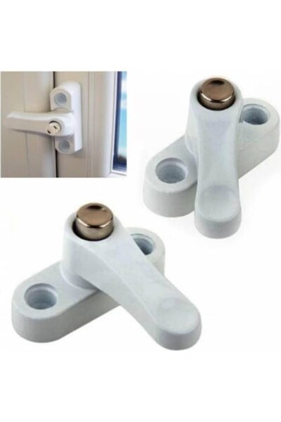 BarkoFix 10 Adet ÇELİK Basmalı Kapı Pencere Emniyet Kilidi - Metal Pencere Ka...