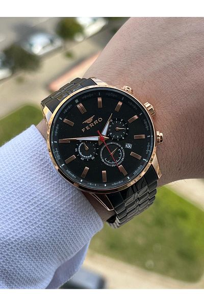 FERRO Inner Functions Active Chronograph 30 Mt Waterproof Men's Wrist Watch xf006