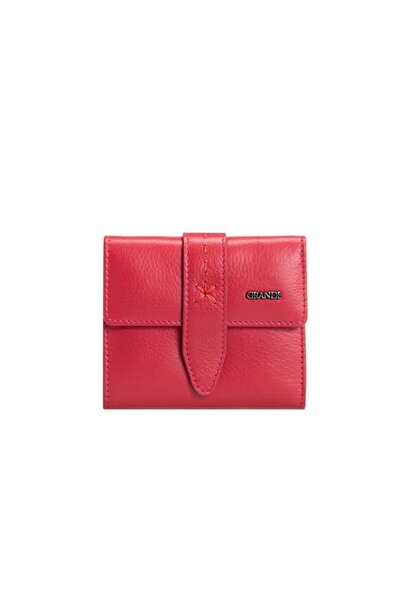 louisiana polo Grande Genuine Leather Women's Wallet Red 2633