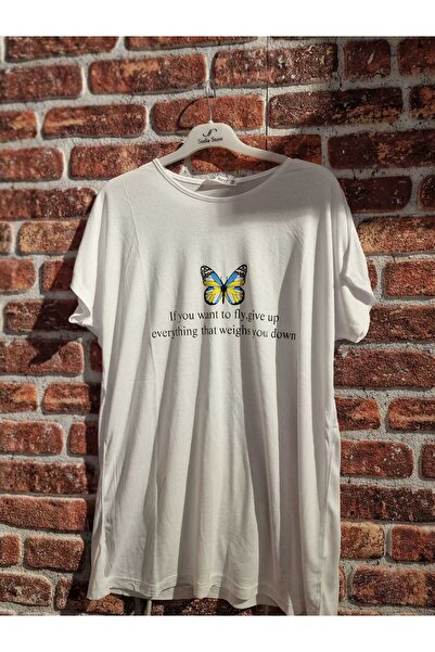 LİA Underwear Kelebek Baskılı Kısa Kollu Tişört